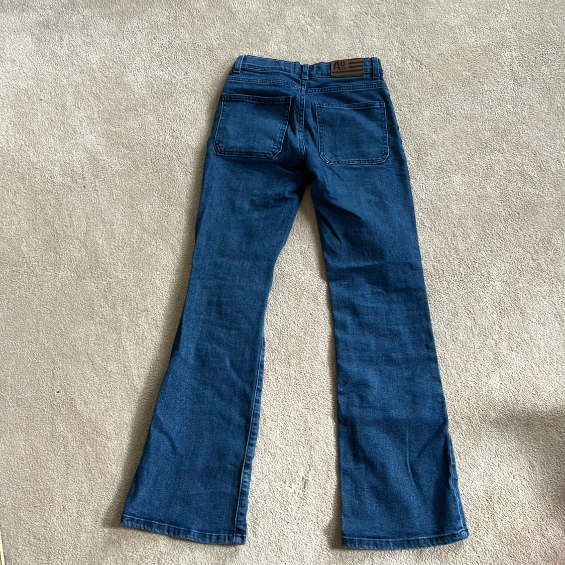 Mörkblå straight jeans - 1