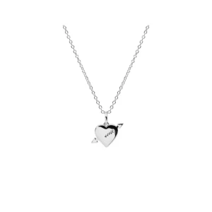 Hjärt pilbågs halsband  - Super fint halsband ifrån alvaz essentials i silver, kedjan är 45-50cm så fint att blanda med fler halsband. Jätte bra skick men säljer eftersom att jag inte använder det längre❤️❤️