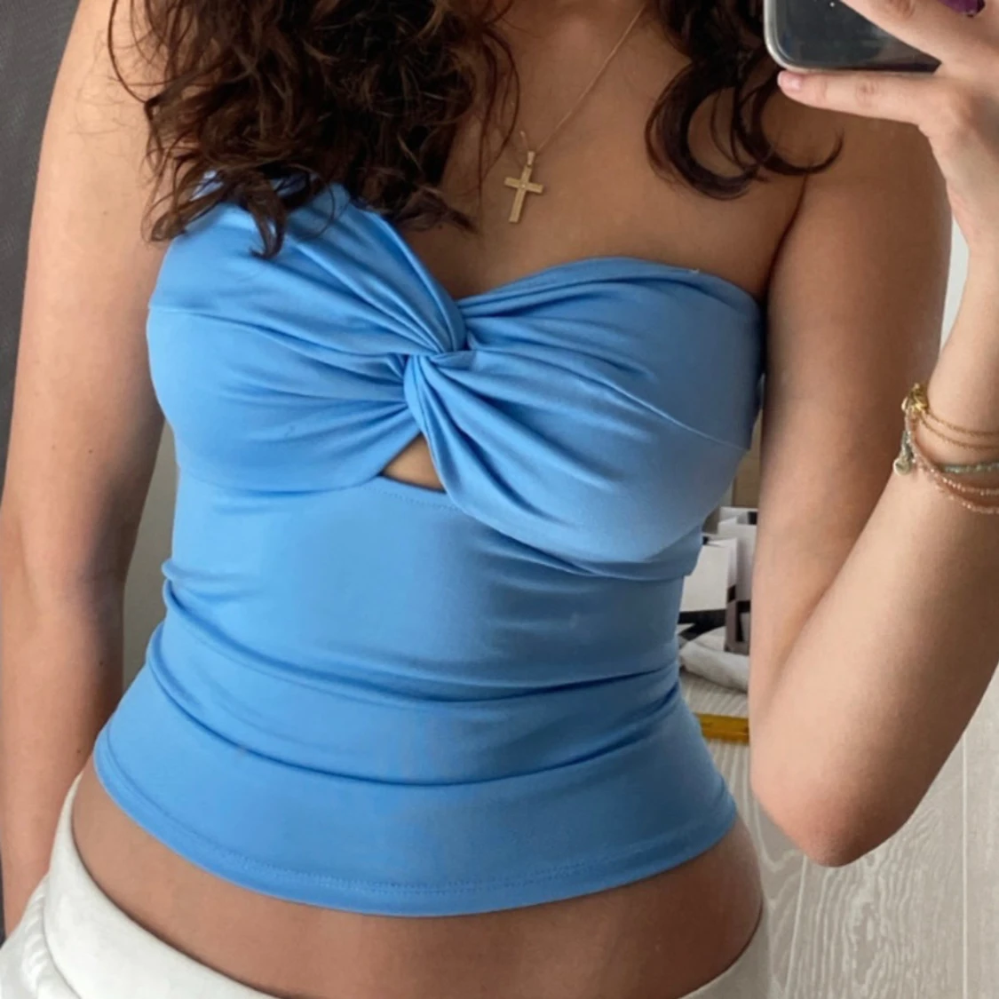 Ljusblå tubtopp  - 1