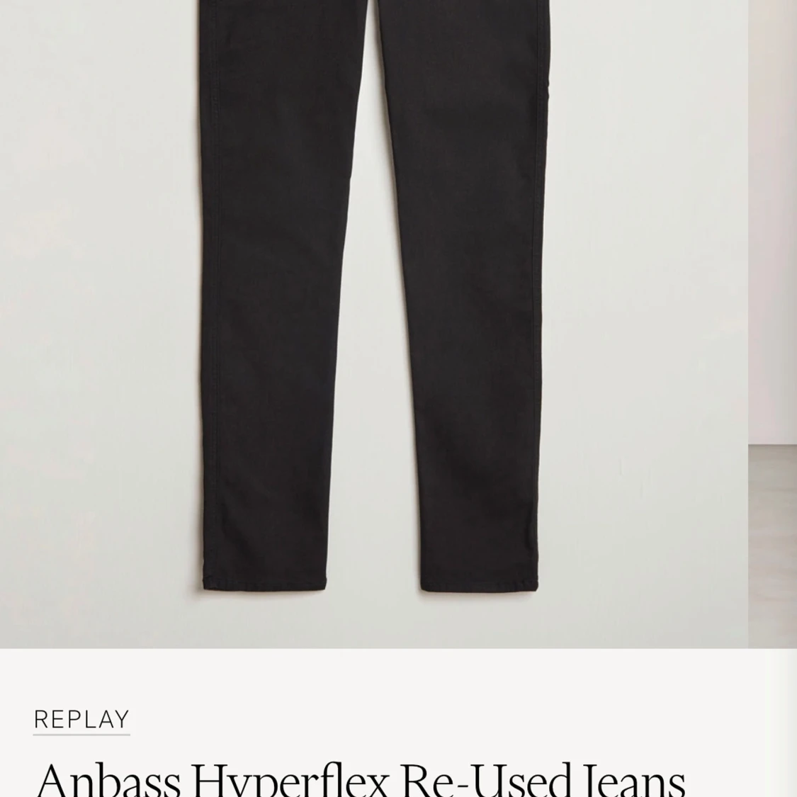 Svarta jeansbyxor från Replay - 4