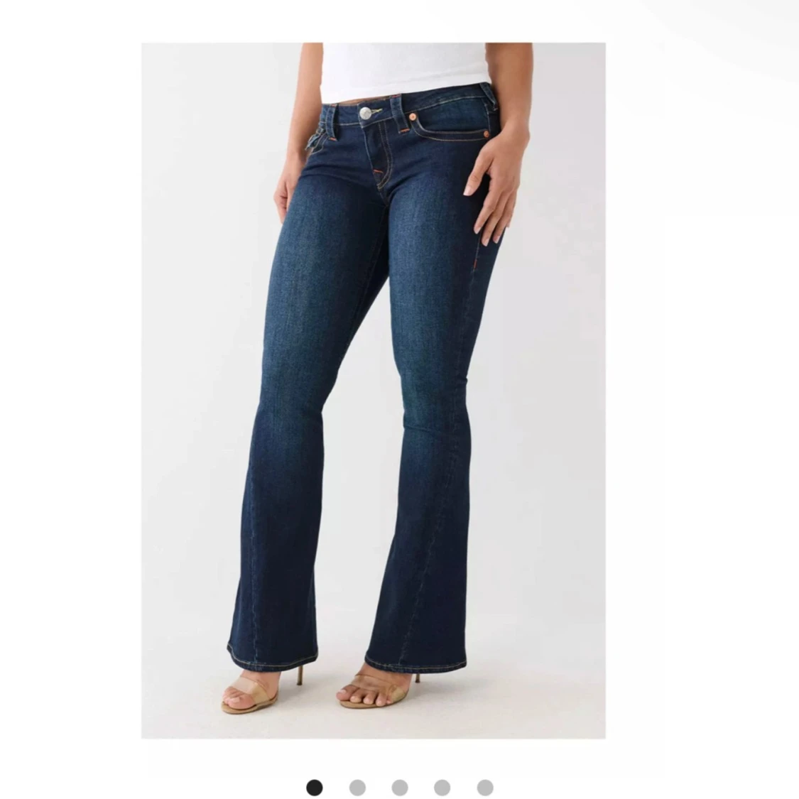 Mörkblå bootcut jeans