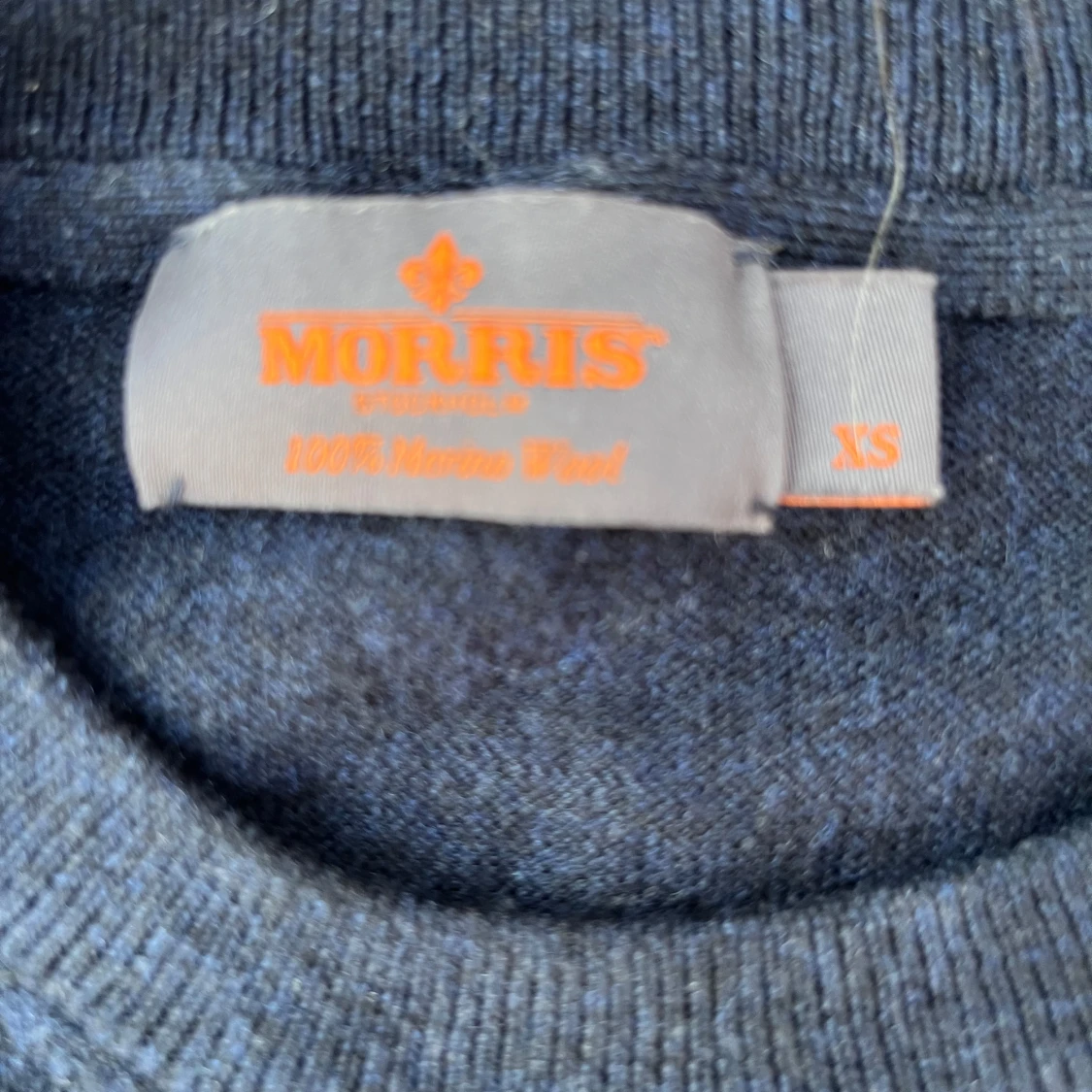 Mörkblå merinoullströja Morris XS - 2