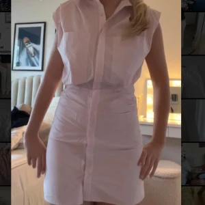 Skjortklänning - Jättefin rosa skjortklänning från zara. Knappt hela vägen ner💞