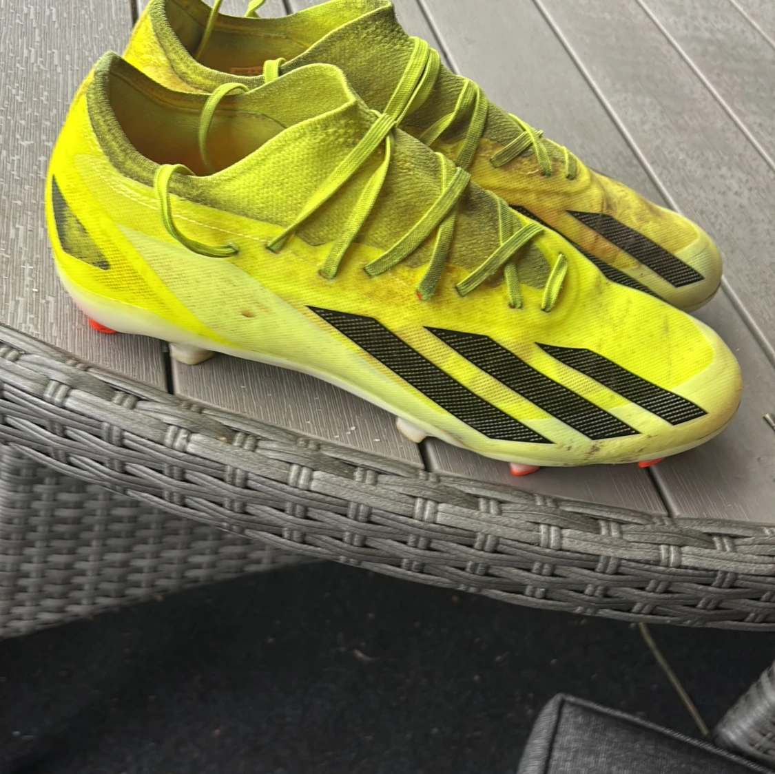 Adidas Crazyfast gula fotbollsskor strl 44