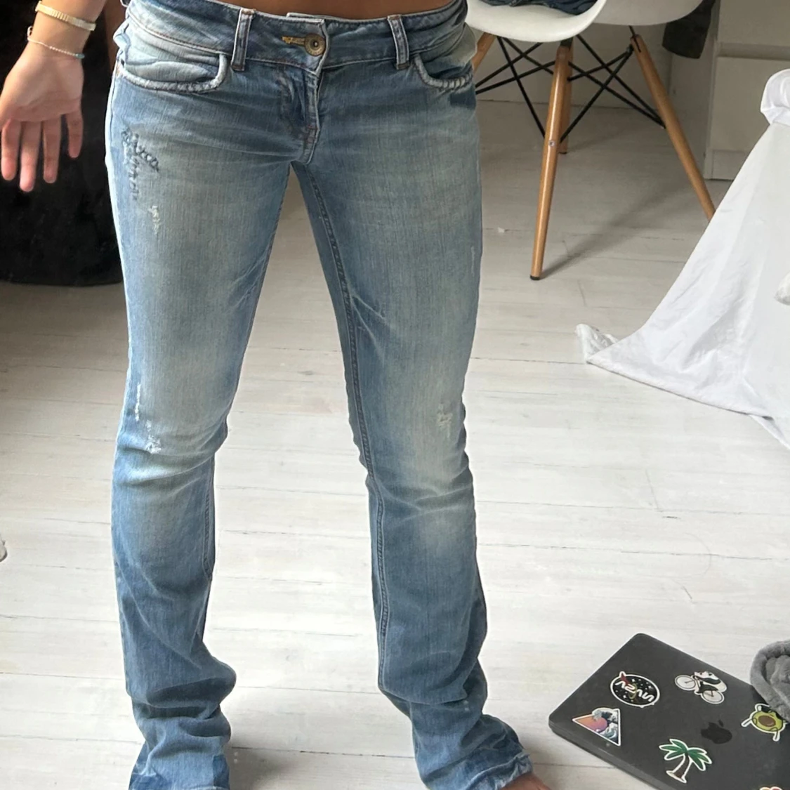 Ljusblå jeans från ONLY  - 3