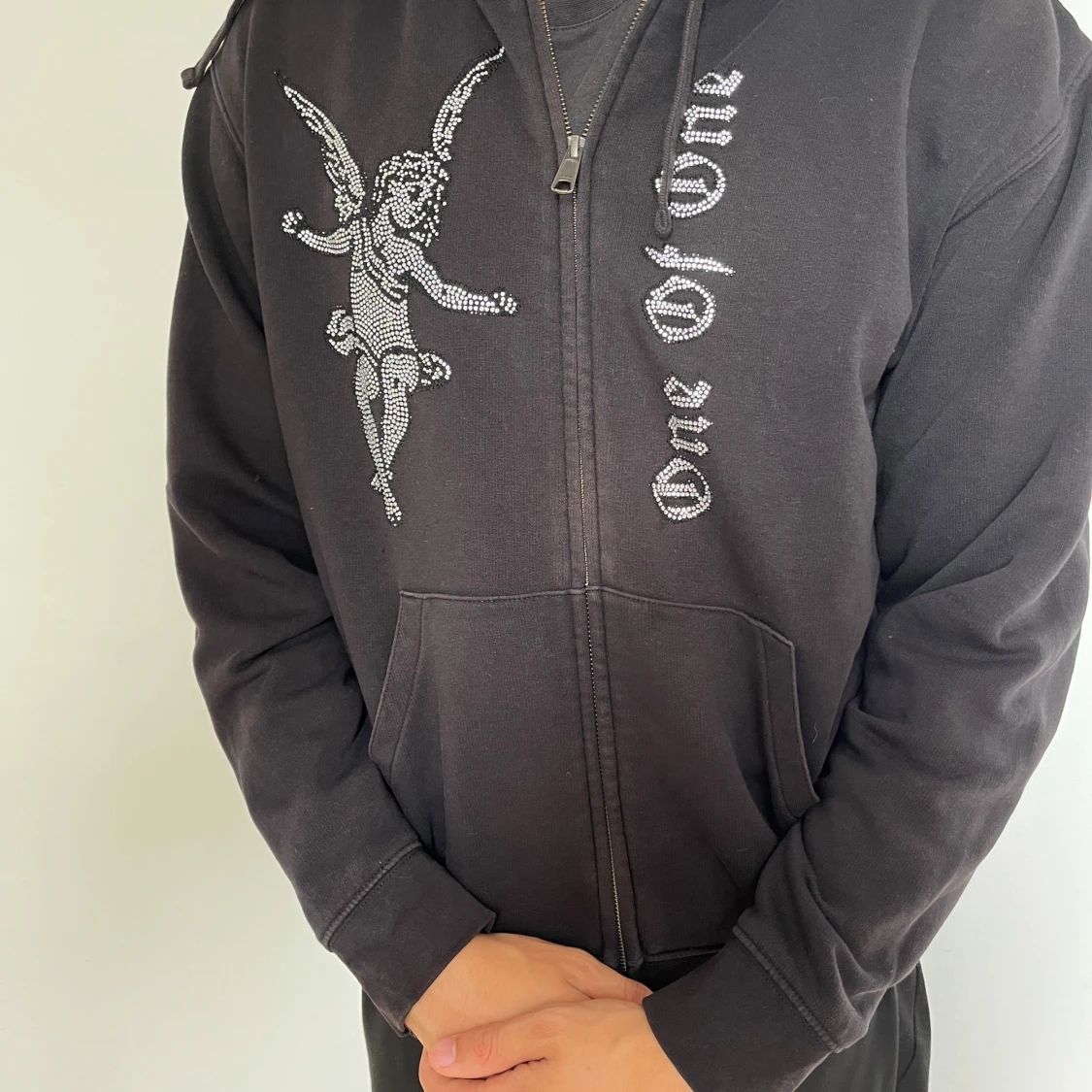 Svart hoodie One Of One - 1