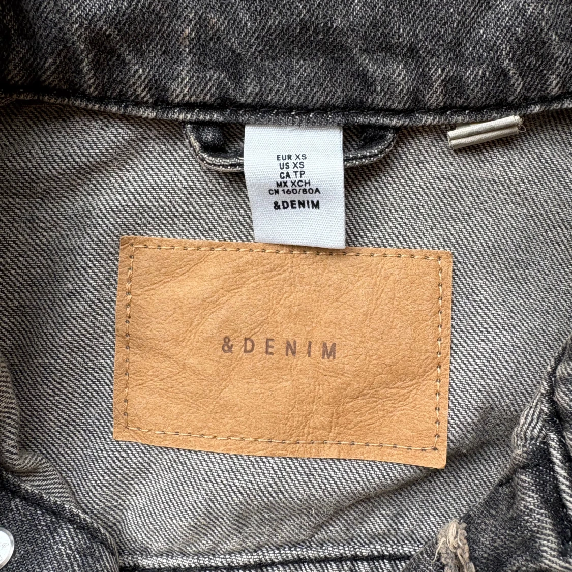 Grå jeansjacka  - 3