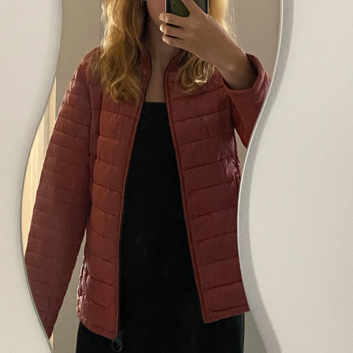 Rostfärgad pufferjacka från Barbour