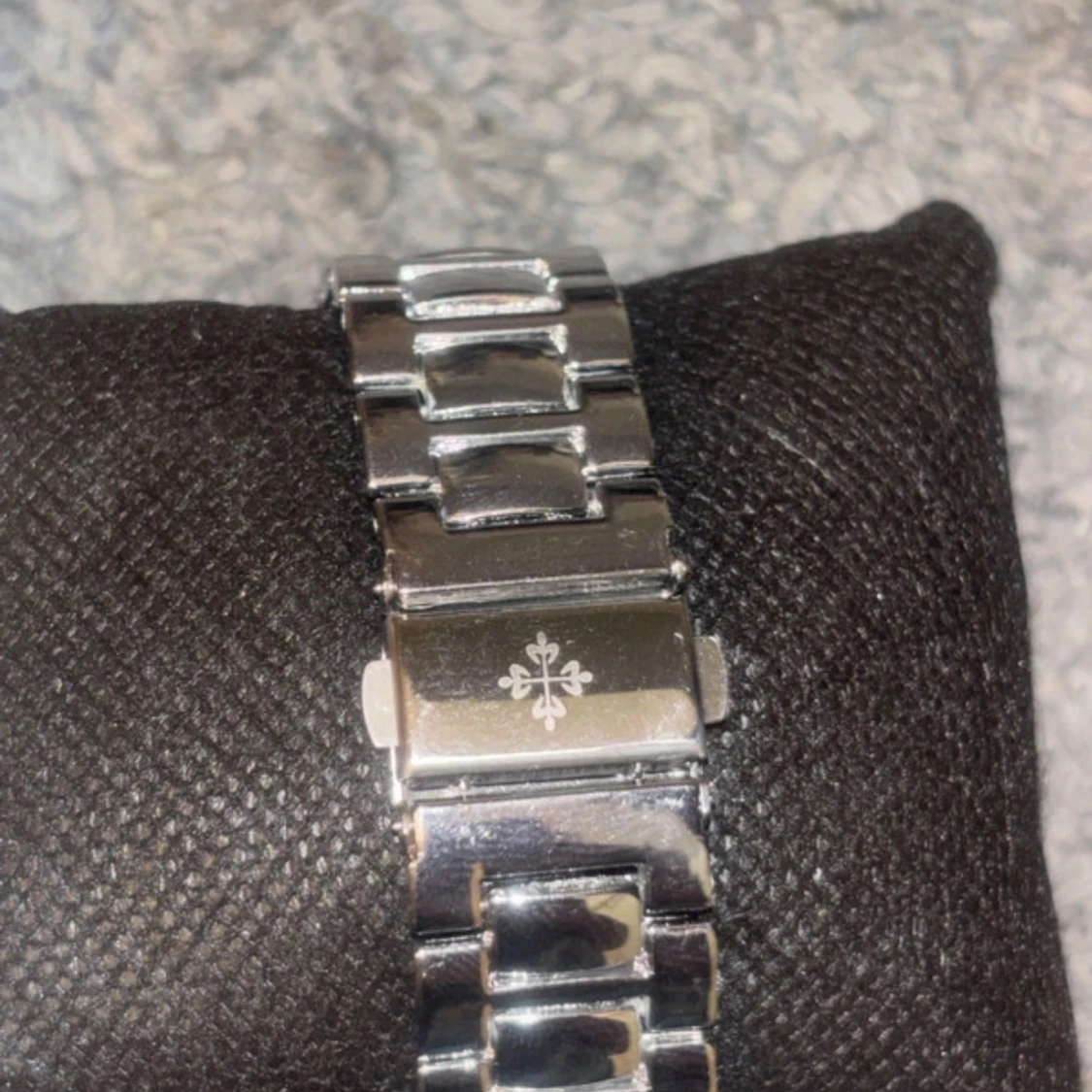 Blå silver klocka - 3