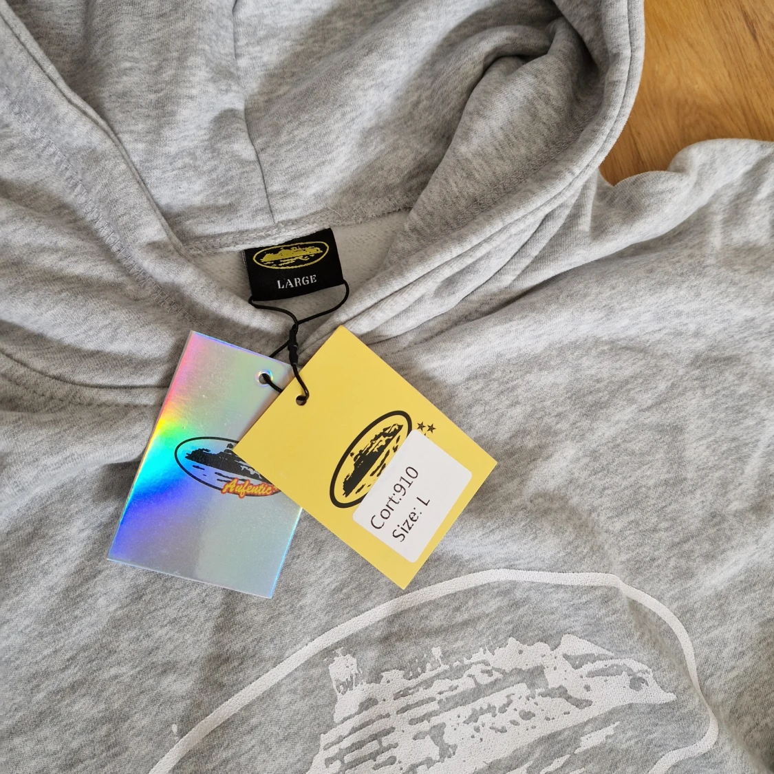 Grå corteiz hoodie - 2