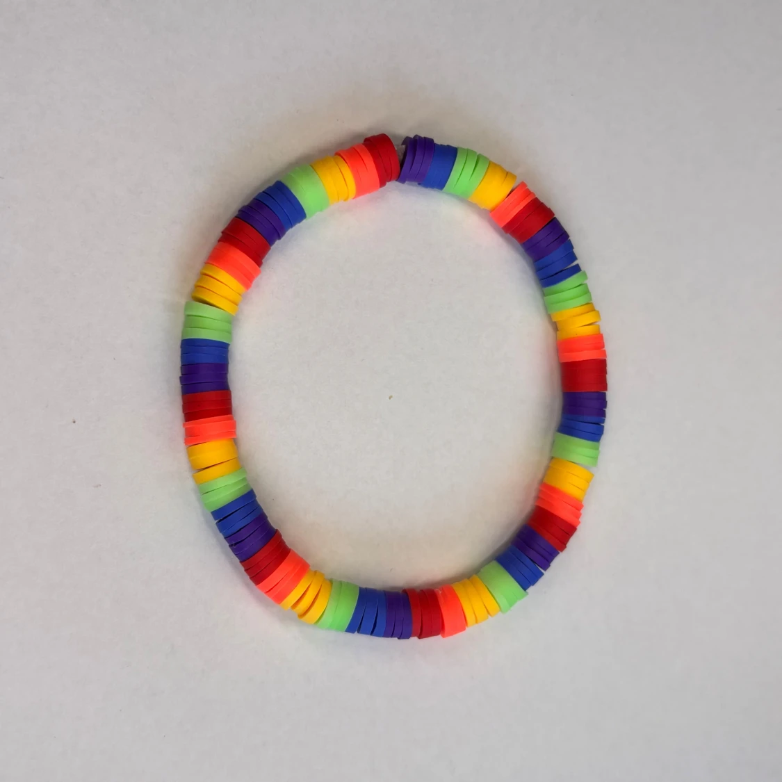 Clay beads armband i PRIDE färger  - 2