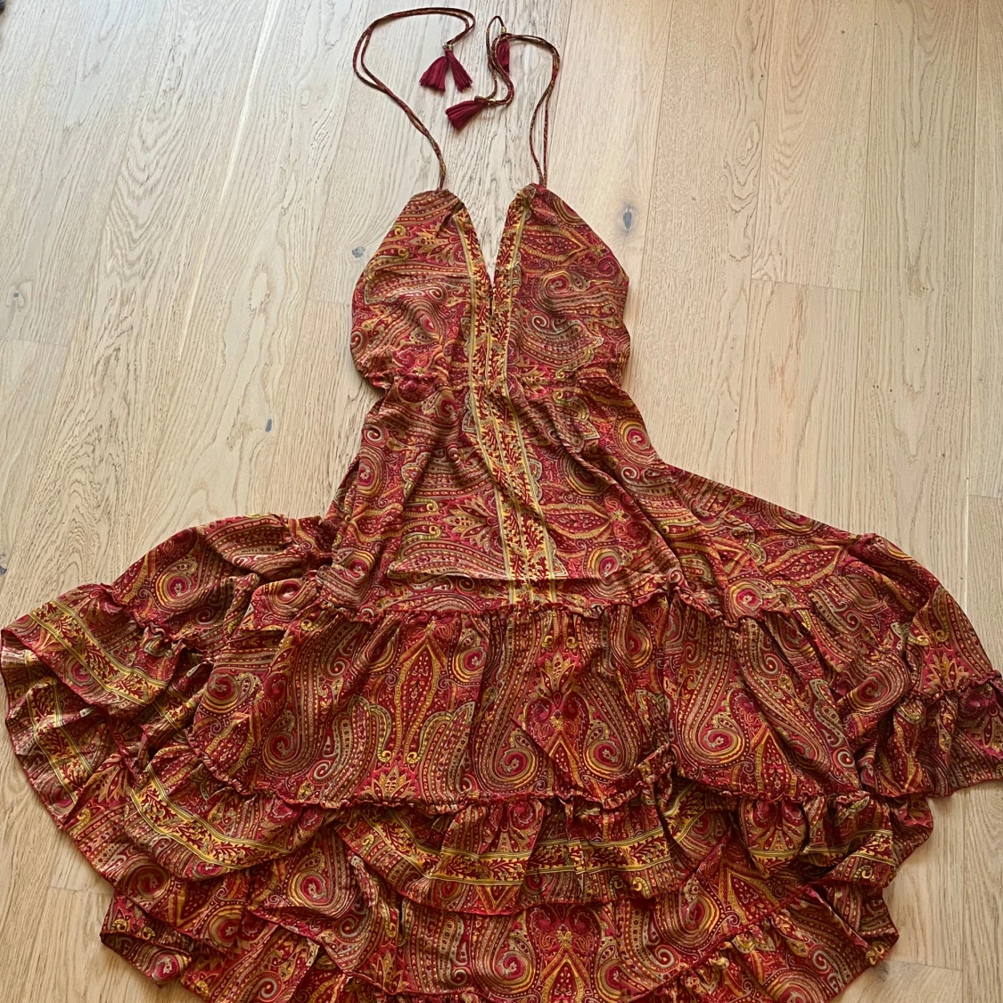 Mönstrad långklänning - 2