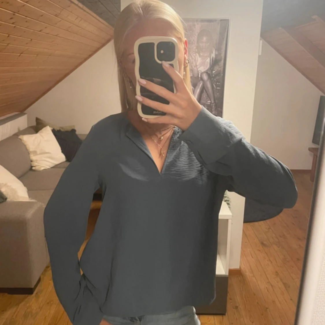 Blå blus från Vera Moda - 1