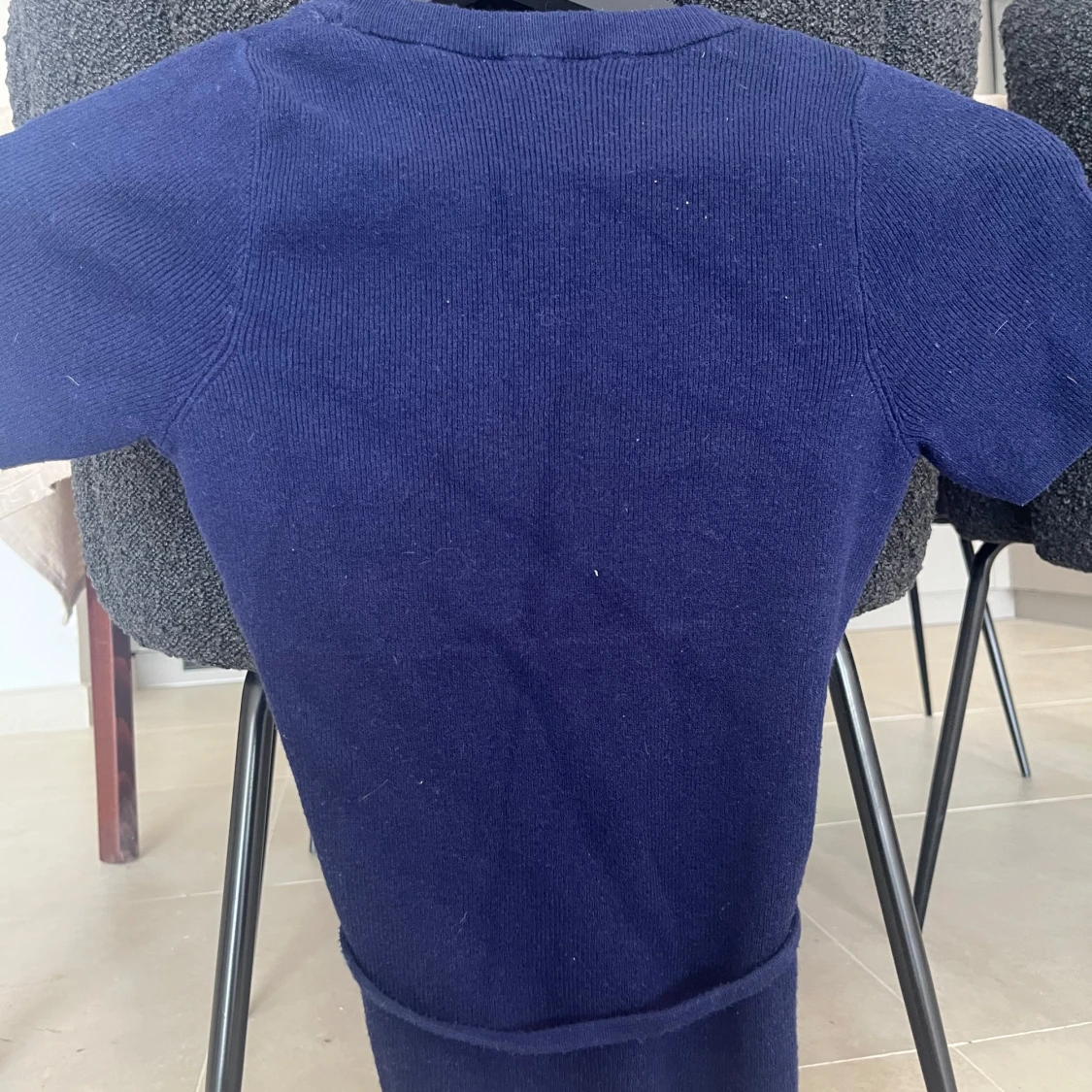 Mörkblå stickad topp från Pull&Bear - 2