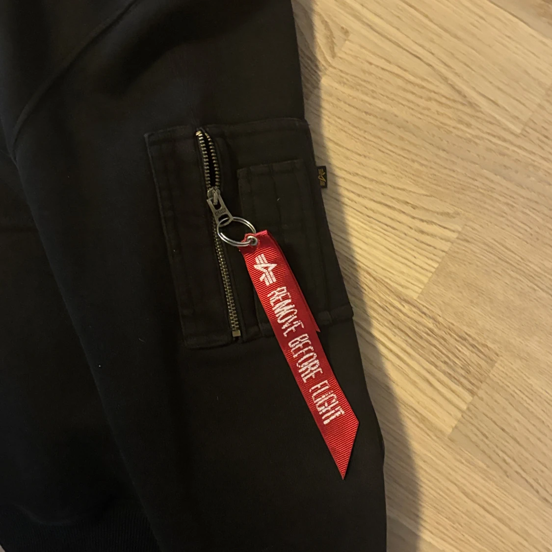 Svart hoodie Alpha Industries S - 2