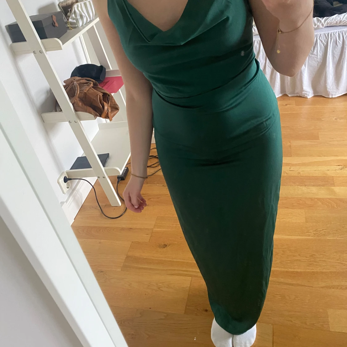 Grön långklänning  - 2