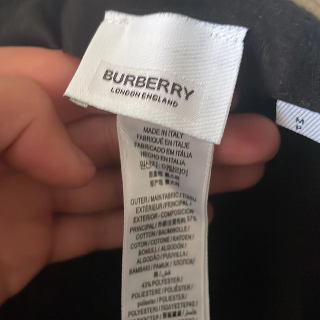 Burberry rutig keps i bomull - 3