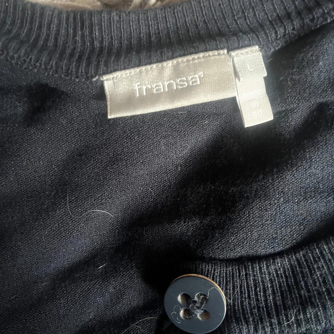 Mörkblå kofta från Fransa med knappar - 1