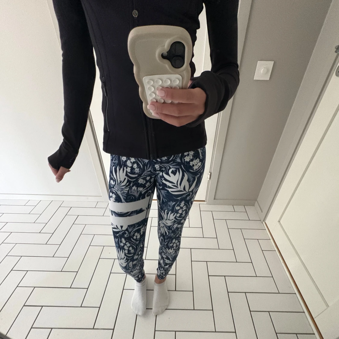 Blommiga leggings från Stronger XS