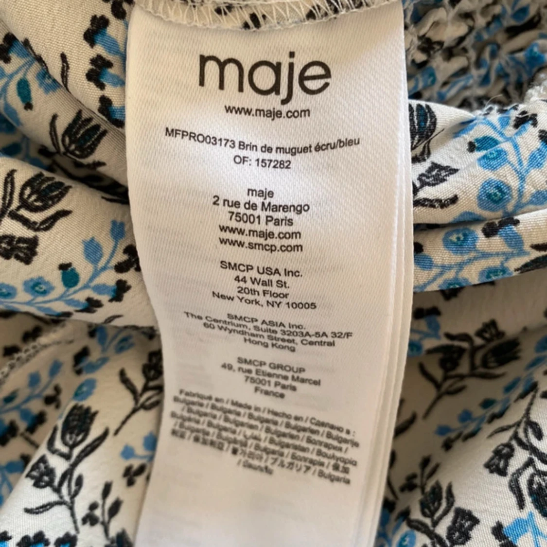 Blommig kortklänning från Maje - 3