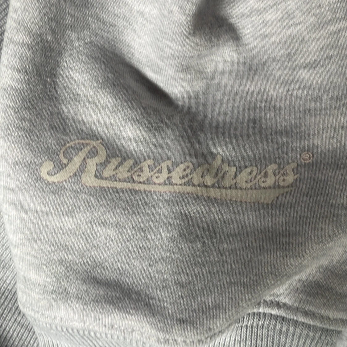 Ljusgrå hoodie från Russemerch - 1