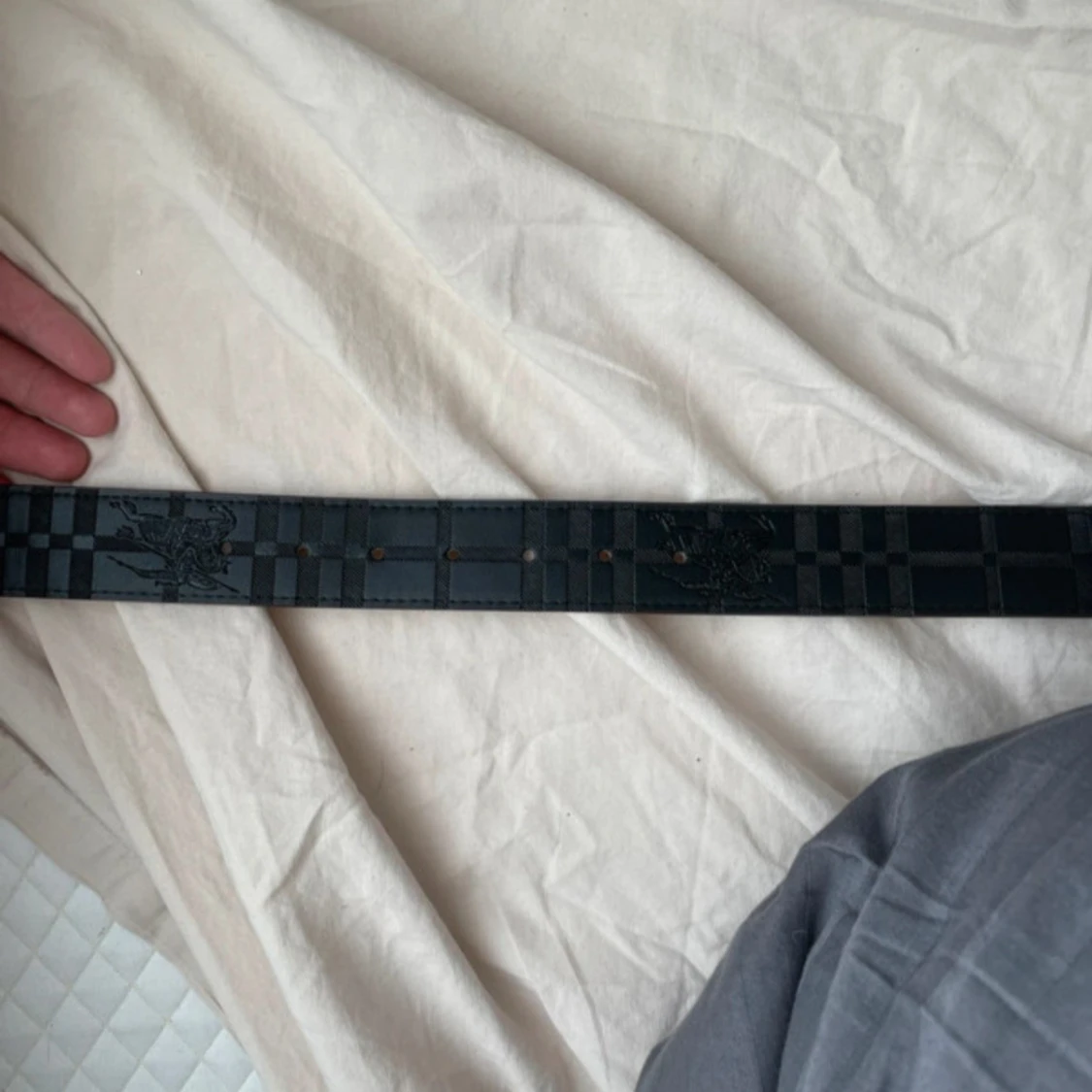 Bälte vändbart skärp med guldspänne - 2