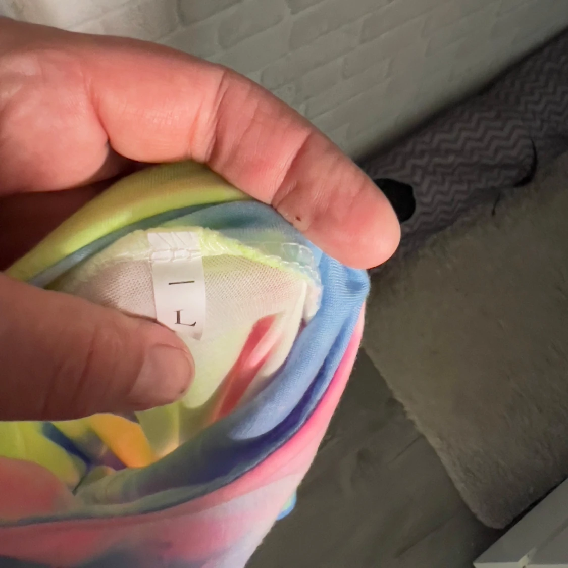 Färgglad asymmetrisk klänning L - 3