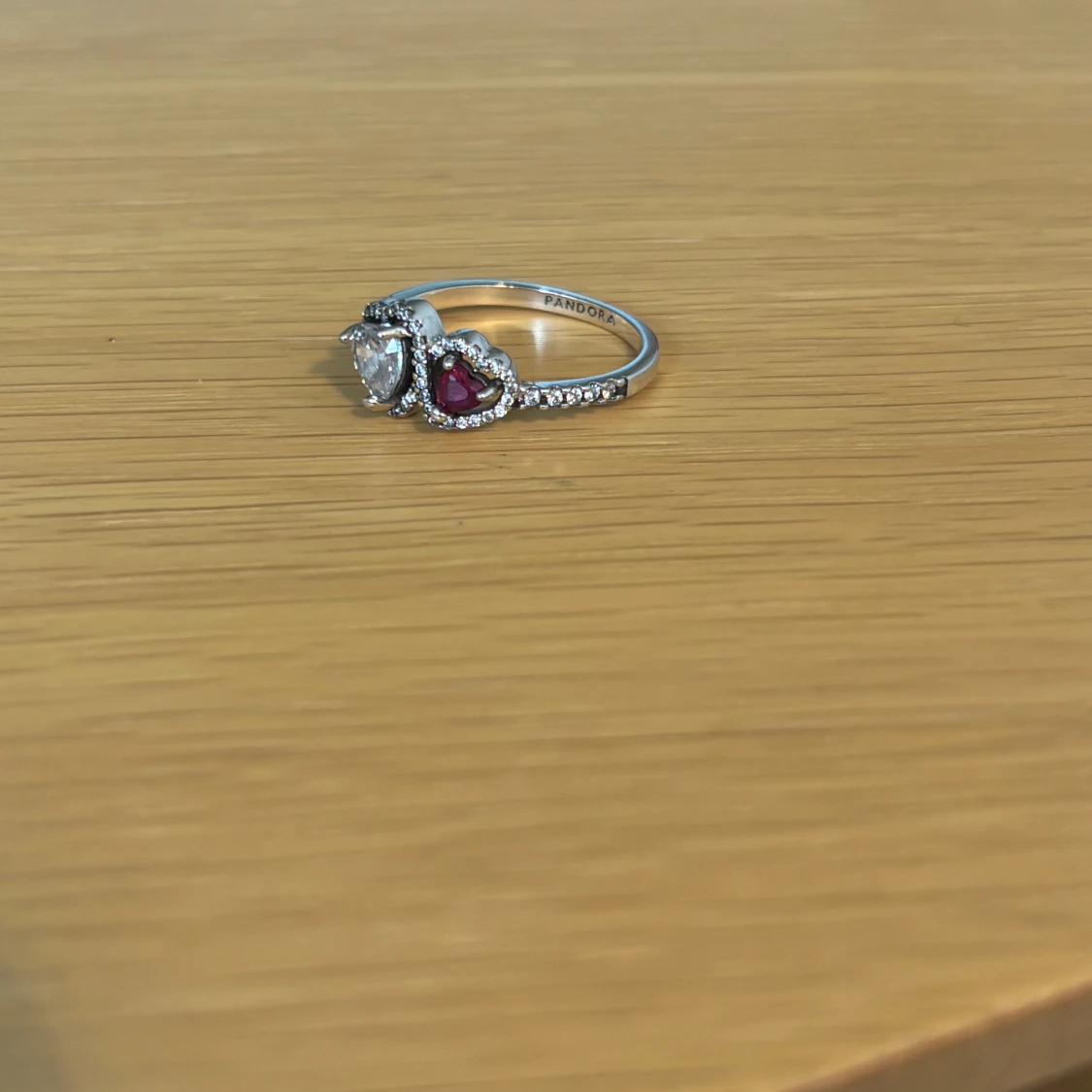 Pandora silverring med hjärtan - 1