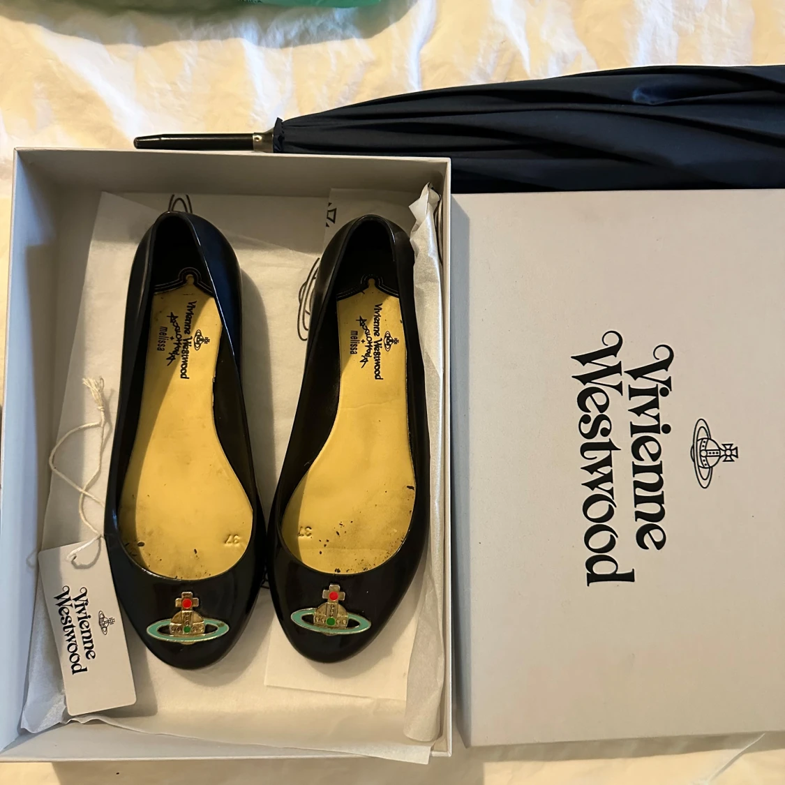 Svarta ballerinaskor Vivienne Westwood