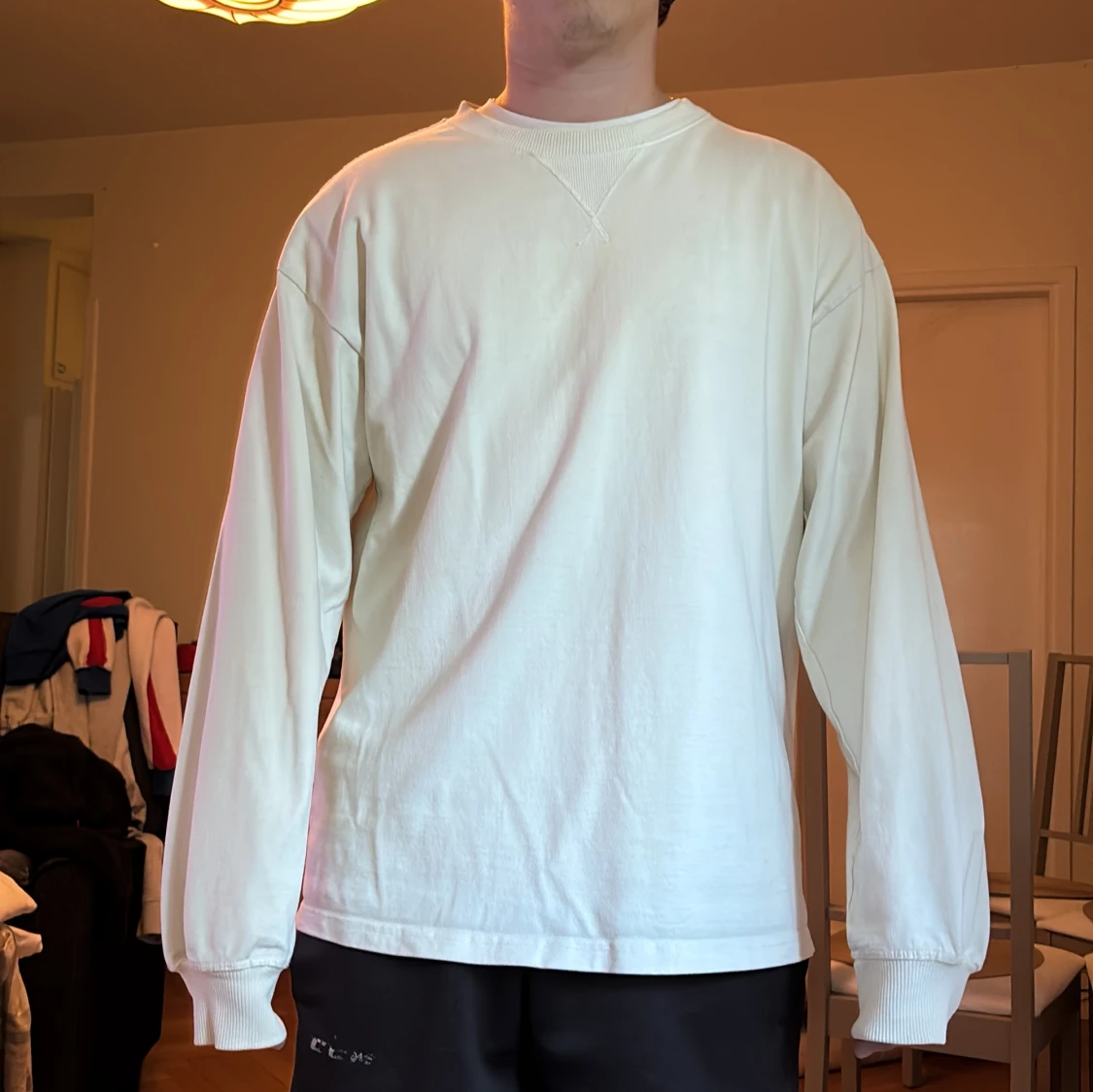 Vit långärmad sweatshirt från Vailent