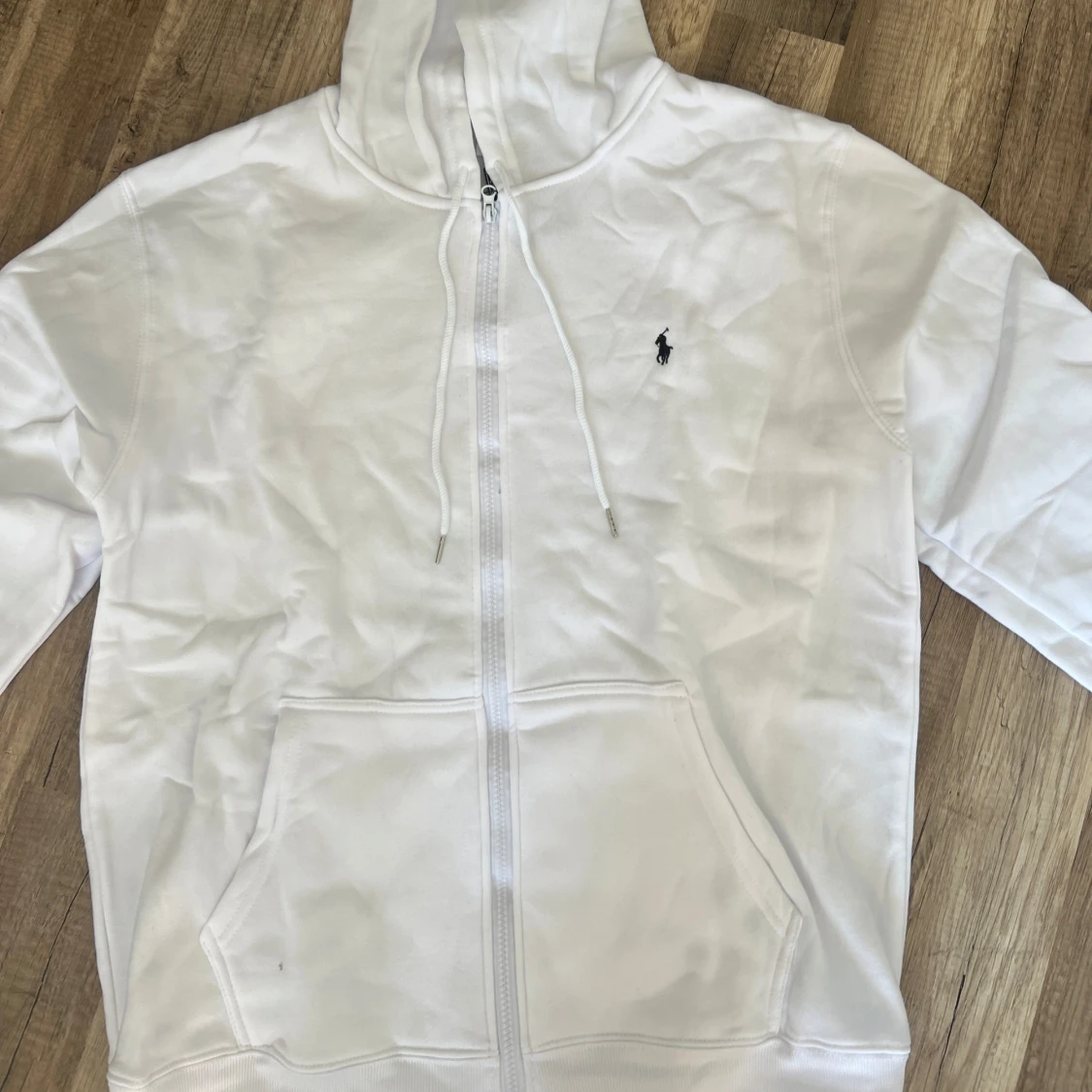 Vit hoodie från Ralph Lauren