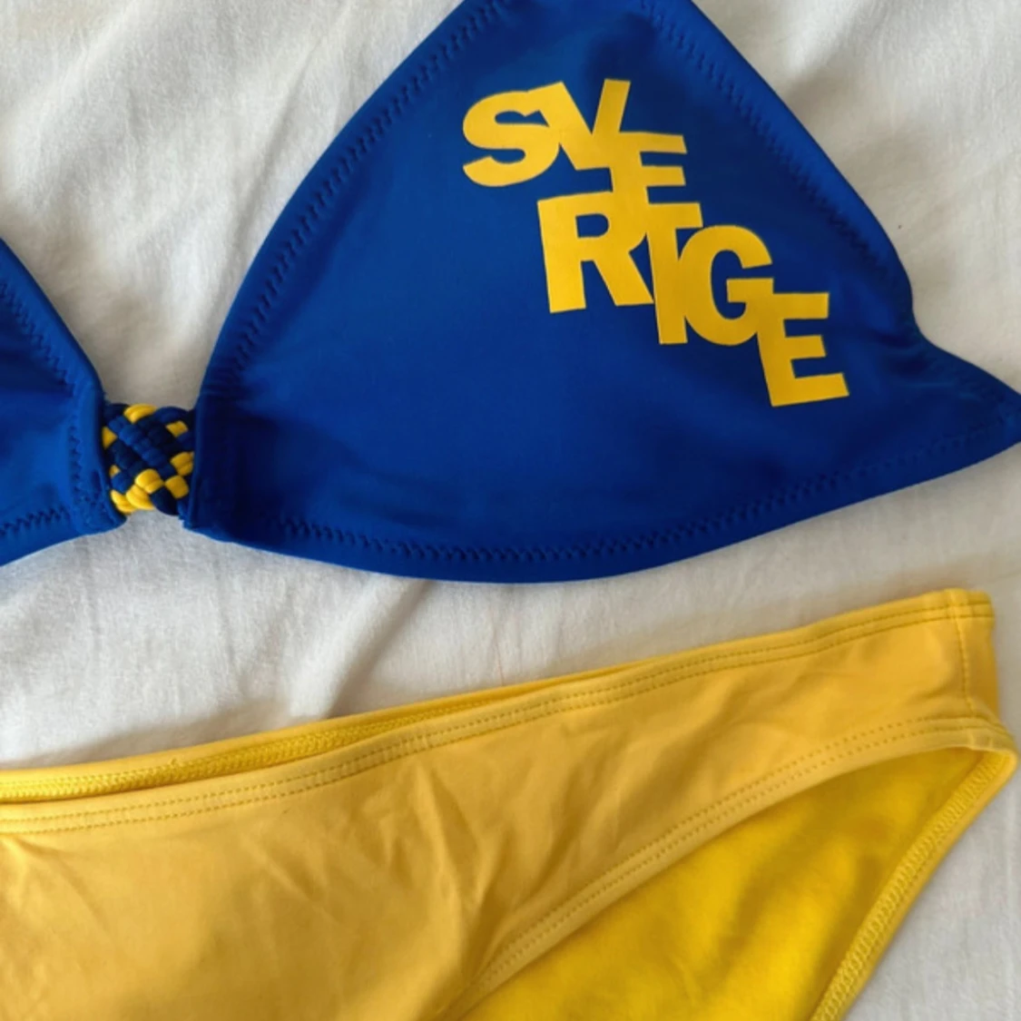 Blå och gul Sverige bikini - 3