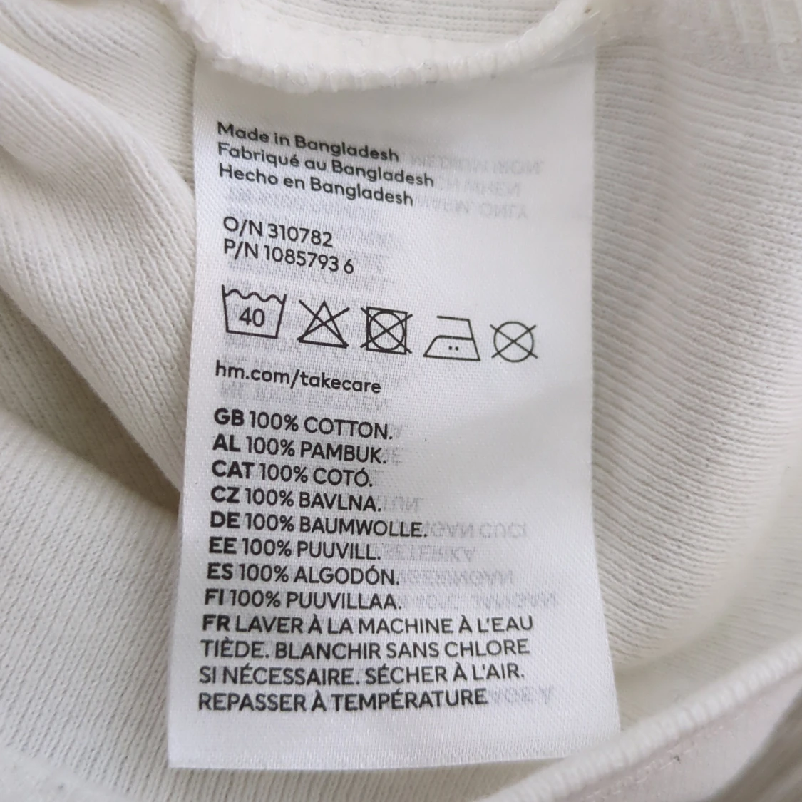 Vit och svart t-shirt med fe-tryck H&M - 3