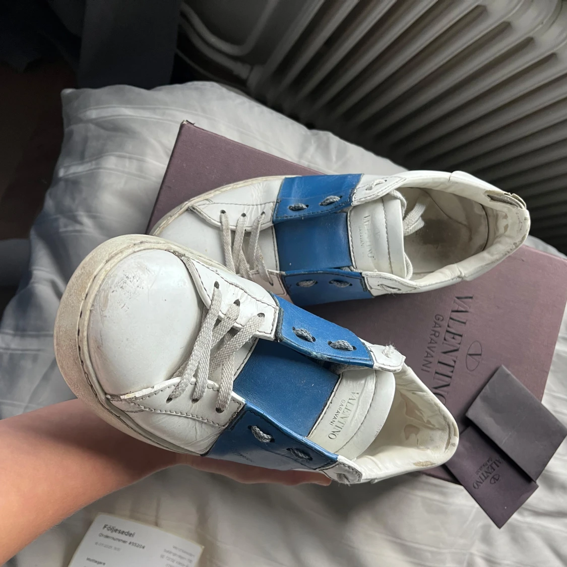 Valentino Garavani Open sneakers blå/vit
