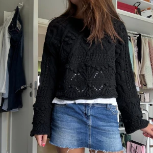 Svart grovstickad tröja chiquelle - Jättesnygg svart tröja köpt för 1000kr wow❤️❤️
