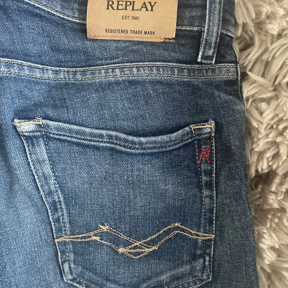 Blå Replay jeans straight fit - 2