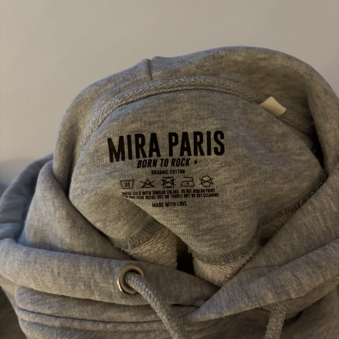 Grå hoodie Mi Amor Mira Paris S - 2