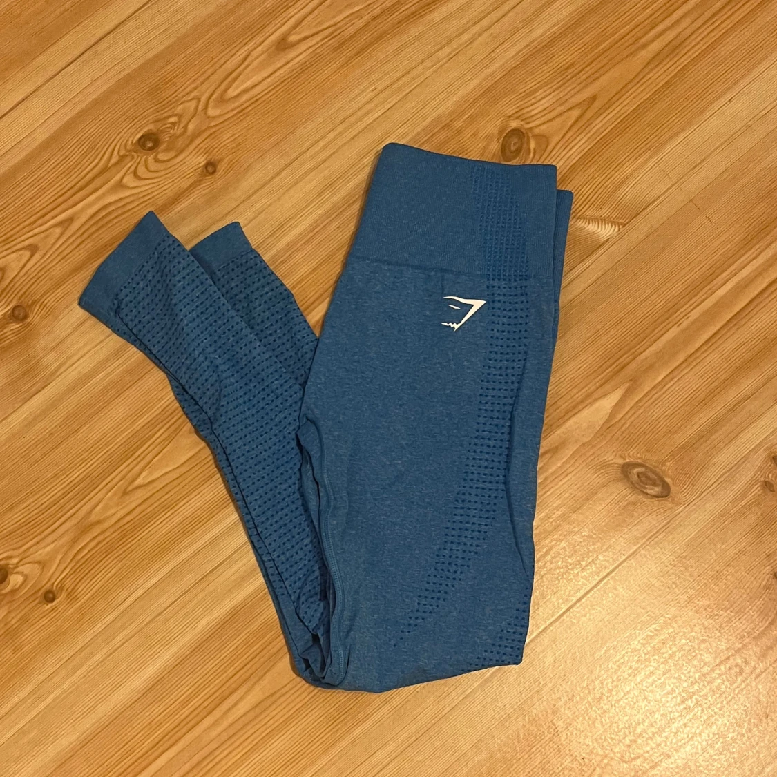 Blå seamless leggings från Gymshark - 1