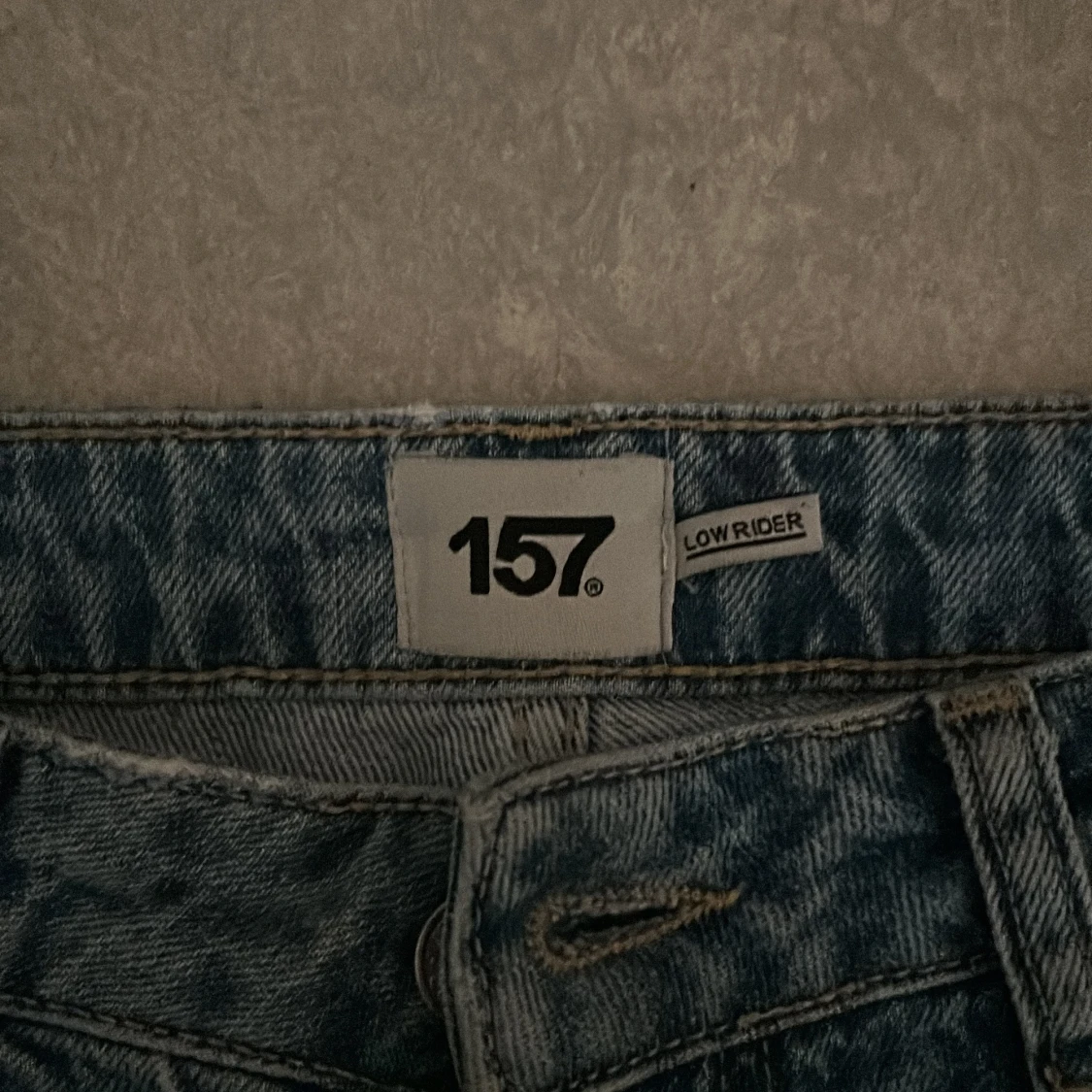 Blå low waist jeans från 157 - 3