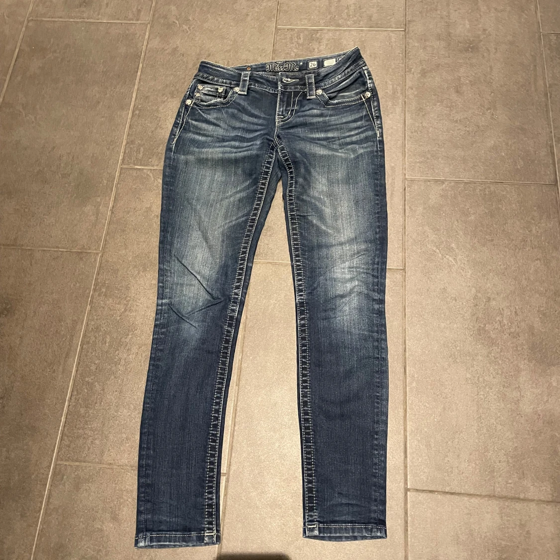 Miss Me skinny jeans med pärldetaljer - 2