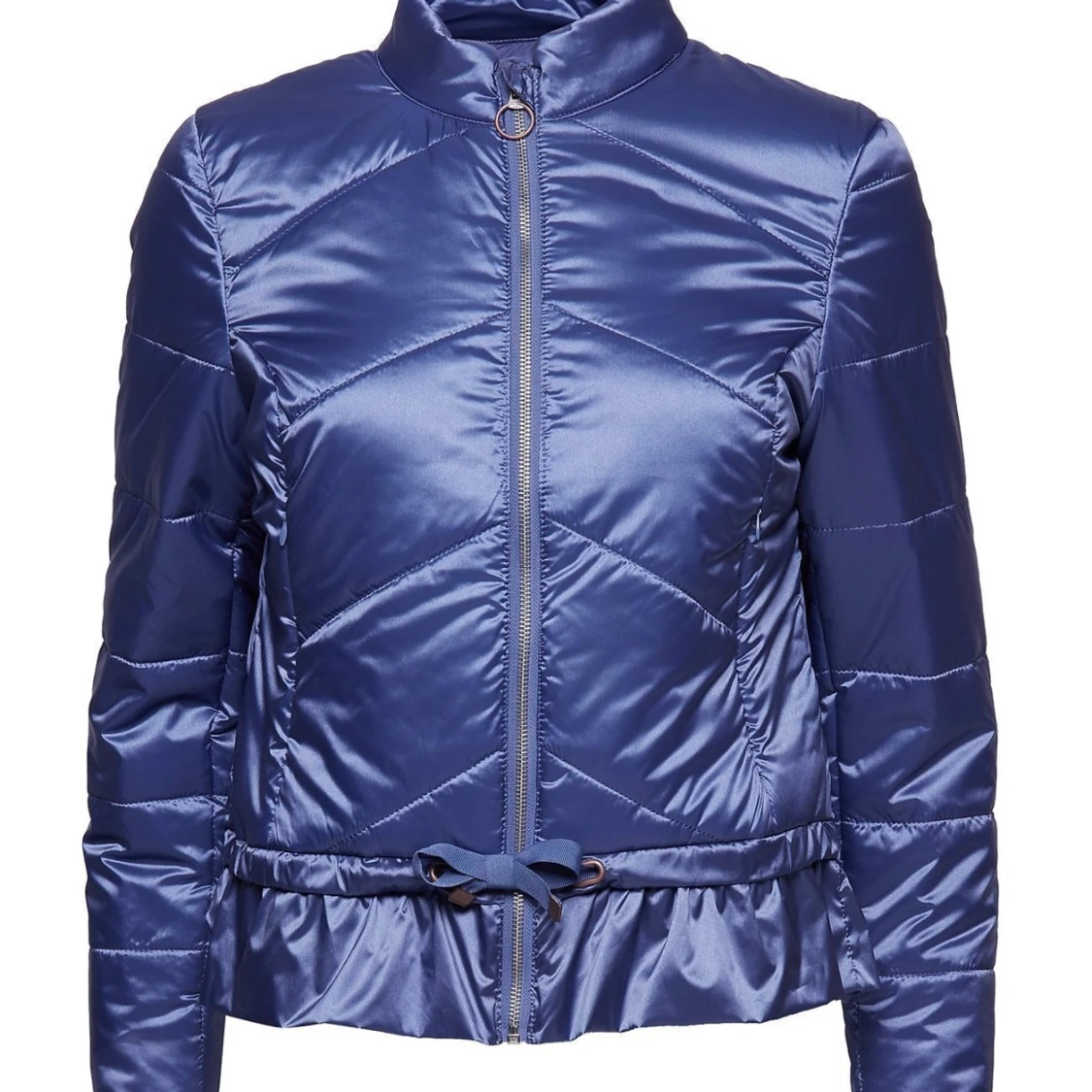 Blå quiltad pufferjacka från Cream