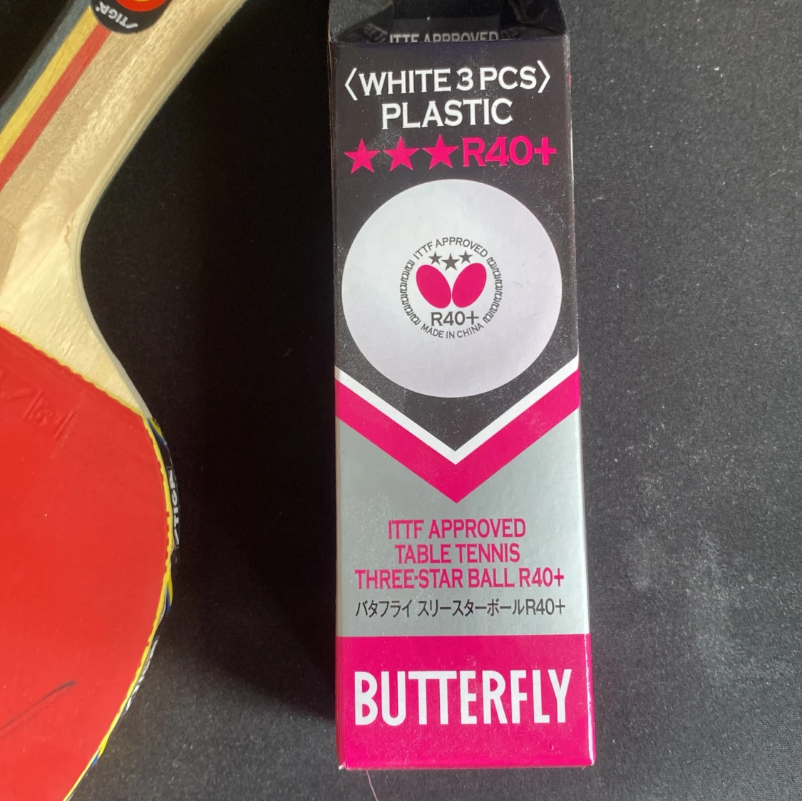 Signerat Truls rack med 3 stycken pingis bollar - 2