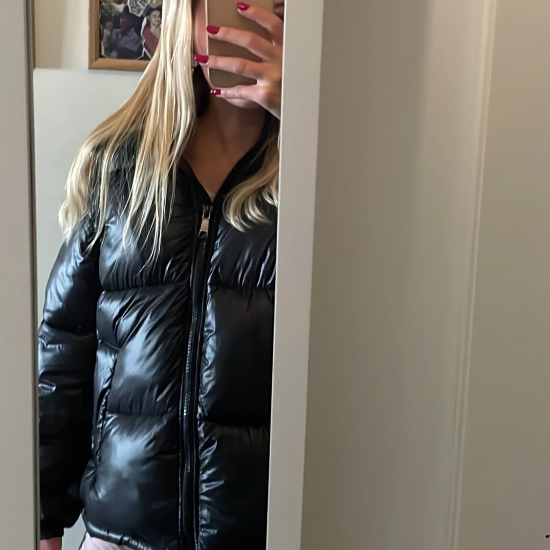 Svart pufferjacka - 1