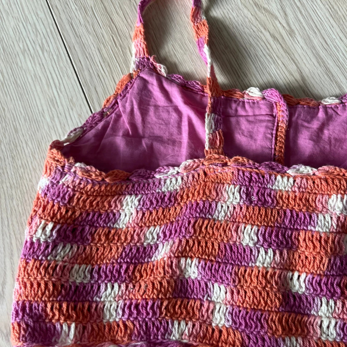 Färgglad virkad topp från Zara - 2