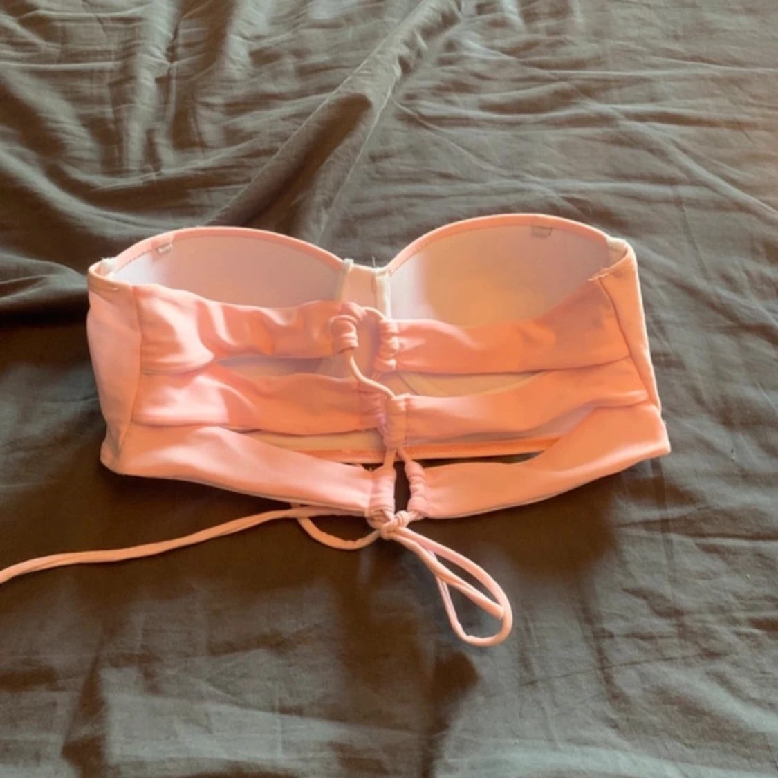 Rosa bandeau bikiniöverdel - 1