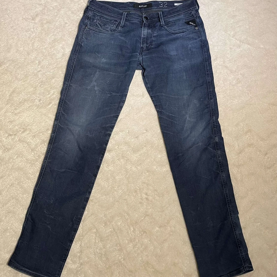 Mörkblå Replay Jeans - 1