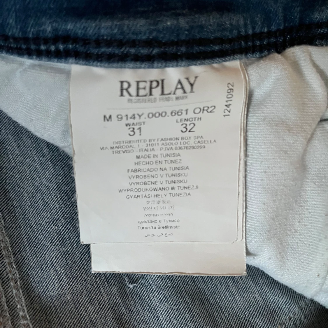 Replay Anbass blåa jeans  - 3