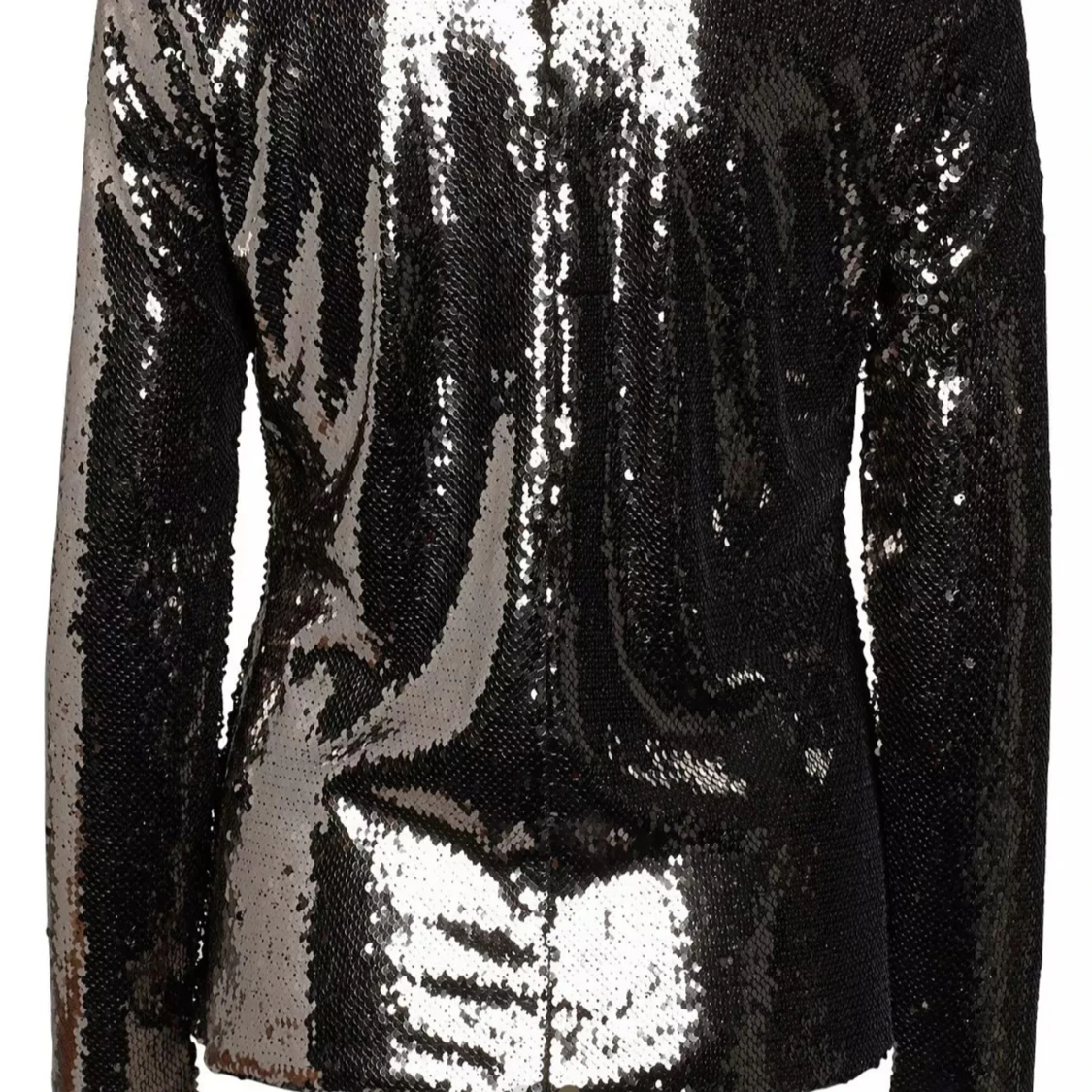 Svart glittrig paljettklänning - 2
