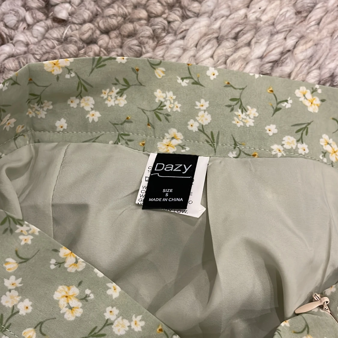 Grön blommig kjol - 2