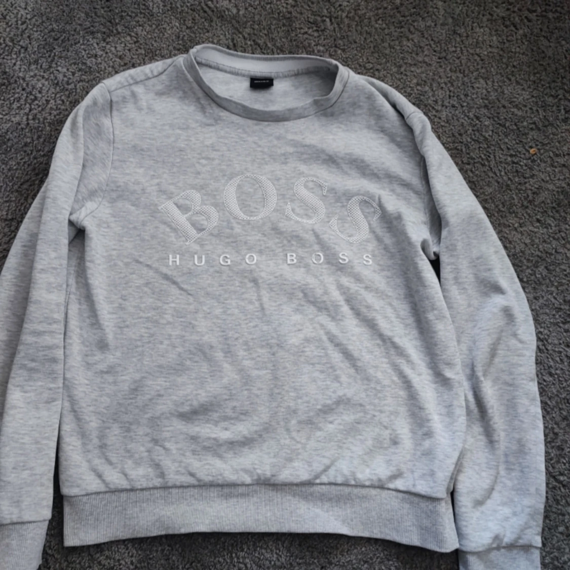 Grå sweatshirt från Hugo Boss